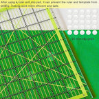 Quilting Rulers, Acrylic Quilt Ruler,4 Square Fabric Cutting Ruler (4.5"X4.5", 6"X6", 9.5"X9.5", 12.5"X12.5"), Quilting Templates with Non Slip Rings. (Yellow)