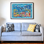 Think2Master Colorful Ocean Life 1000 Pieces Jigsaw Puzzle for Kids 12+, Teens, Adults & Families. Great Gift for stimulating Learning About Coral Reefs. Size: 26.8” X 18.9”