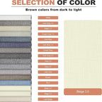 Fine Linen Repair Patches, Self-Adhesive Linen Fabric Patches, 12X40 inch Extra Size, Multi Color, Can be Used for Linen Sofa Repair and Linen Clothes Repair(12" x 40",Beige 3.0)