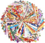 50 Origami Paper Yuzen Washi Paper Different Patterns Japanese Print 3x3 inches for Wedding Decor Japanese Designs, Mixed Patterns for Origami, Scrapbooking, DIY Gifts Origamipolly