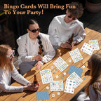 Summer Bingo Cards, Summer Party Bingo Cards for Adults, Hawaiian Bingo Games for Birthday Party Beach Luau Party, 24 Players Party Activity Favor Decoration Supplies, 01