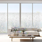 Hilarious Privacy Window Film, Tulip Window Vinyl, Stained Glass Static Stickers, 3D Decorations for Glass Windows, Removable Window Covering, Adhesive-Free Stickers (35.4'' x 78.7'')