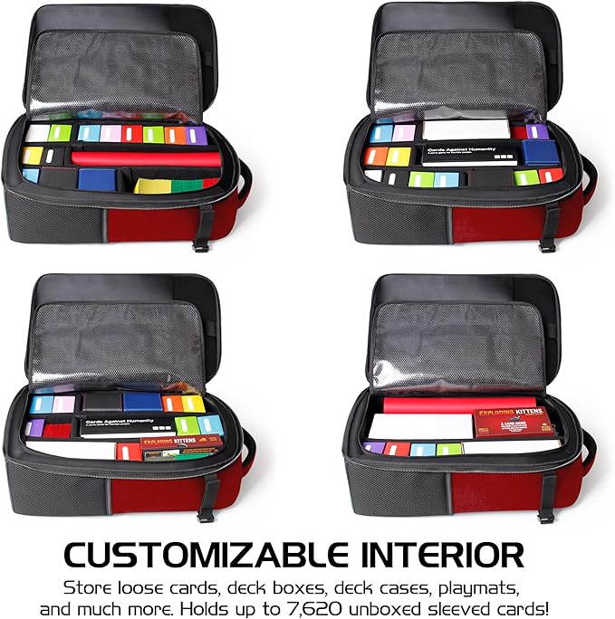 ENHANCE MTG Backpack TCG Card Storage - TCG Backpack for Deck Boxes, Sleeved Cards, Playmats, MTG Accessories