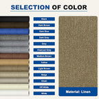 KING MOUNTAIN Linen Repair Patches, Self-Adhesive Linen Fabric Patches, 4 X 63 inch Extra Size, Multi Color, Can be Used for Linen Sofa Repair and Linen Clothes Repair (Brown)