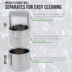 US Art Supply Deluxe Brush Cleaner-Brush Washer with Wash Tank