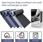 KING MOUNTAIN Iron-on Repair Patch,3"x60"100% Cotton Denim Iron-on Repair Patch, Jeans and Clothing Repair and Decoration Kit (Black)