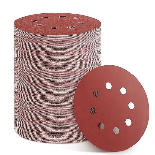 150pcs 600 Grit Sanding Discs, 5-Inch 8-Hole Sandpaper, for Woodworking or Automotive