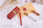 Yoption 15 Pieces Glue Gun Sealing Wax Sticks for Wax Seal Stamp, Great for Wedding Invitations, Envelopes, Cards, Christmas Gift Ideas, Wine Packages (Wine Red)