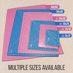 U.S. Art Supply 36" x 48" Self-Healing Cutting Mat 5-Ply - Double-Sided Pink/Blue Craft Mat, Non-Slip Cutting Mats for Crafts, Sewing, Quilting, Scrapbooking