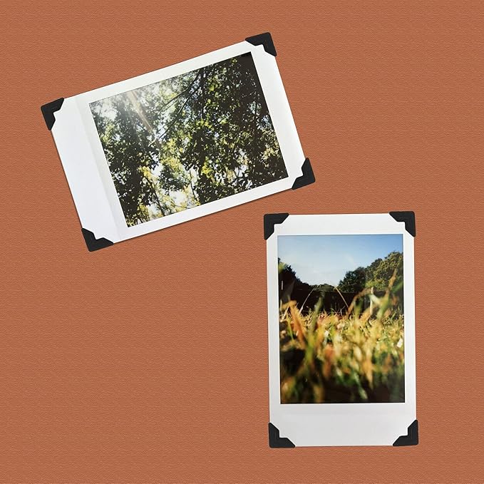 PATIKIL Photo Corners, 10 Sheets/240 Pcs Self Adhesive DIY Picture Mounting Sticker for Journal Album Diary Scrapbook, Black