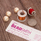 The Beadsmith Craft Wire Assortment - Tarnish-Resistant Copper Wire for Jewelry Making, 6-Pack, 0.75-Inch Mini Spools, 4 Yd Each, 22-Gauge, Assorted Colors, Medium Temper