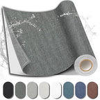 Fabric Repair Patch, 17X79 Inch Large Repair Tape, Self-Adhesive Patches for Furniture, Sofa, Car Interior, Shoes, Hand Bag, Clothing (Dark Grey, 17X79 Inch)