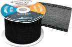 Mandala Crafts Black Burlap Ribbon 2.5 Inches Wide Jute Ribbons for Crafts - 20 Yds Roll Rustic Burlap Wrap Trim Ribbons for Wreaths Bows Wedding Party Decoration