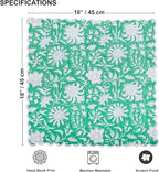 Ridhi Mint Green Cloth Napkins 100% Pure Cotton Farmhouse Wedding Dinner Napkins for Easter, Thanksgiving, Holiday Daily Wedding uses Napkins (4-20x20 Dinner Napkin)