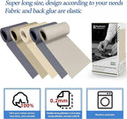 KING MOUNTAIN Canvas Iron on Patch,3"×60",Waterproof 100% Cotton Fabric Repair Patch,Used for Various Sofa,Tent,Clothes,Seats,Suitcases (Beige Coffee)
