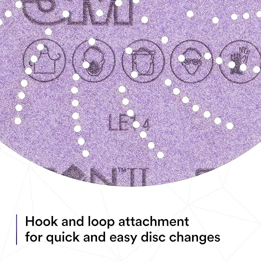 3M Xtract Cubitron II Hookit Clean Sanding Film Disc 775L, 180+, 5 in, Pack of 50 Hook and Loop Sanding Discs for Paint Preparation and Removal, General Sanding, Refining, Blending, and Featheredge
