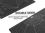 XNM Premium Self Healing Cutting Mat - 12 Inches by 18 inches - A3, 3 Layer Quality PVC Construction - Dual Sided, Imperial and Metric Grid Lines - Perfect for Cutting, Sewing, and Crafts