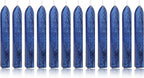 Yoption 12Pcs Sealing Wax Sticks with Wicks, Antique Blue Totem Fire Manuscript Seal Wax Sticks for Wax Seal Stamp (Blue)