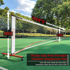 Zdgao Pickleball Set with Net for Driveway, 22 FT Regulation Size Pickle Ball Net Set with Pickleballs, Court Markers and Carry Bag, Steady Metal Frame for Outdoor, Indoor Court