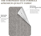 King Mountain Premium Linen Fabric Iron-on Repair Patch, Inside&Outside 3"x60" With Backing Glue, Decorative Kit (Medium Grey)