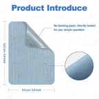 Iron on Patches for Clothes, 20 Pieces Denim Patches for Inside Jeans 3.7" by 4.9", 100% Cotton Fabric Patches for Clothes, Pants, Jeans Repair Kit (9.5 cm x 12.5 cm)