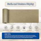 KING MOUNTAIN Linen Repair Patches, Self-Adhesive Linen Fabric Patches, 4 X 63 inch Extra Size, Multi Color, Can be Used for Linen Sofa Repair and Linen Clothes Repair (Flaxen)