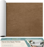 Azobur Sofa Repair Patch - Oversized Microfiber Patch, Self Adhesive Fabric, Super Cost-Effective Combination (Brown)