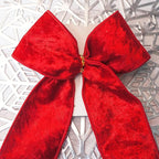 Red Velvet Ribbon 2.5 Inch x 10 Yards for Christmas Tree Topper Home Decoration Wreath Gift Wrapping DIY Craft