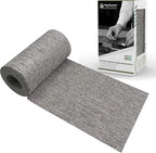 King Mountain Premium Linen Fabric Iron-on Repair Patch, Inside&Outside 3"x60" With Backing Glue, Decorative Kit (Medium Grey)