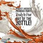 Pouring Masters Saffron Orange Metallic Pearl Ready to Pour Acrylic Pouring Paint - Premium 32-Ounce Pre-Mixed Fluid Acrylic Paint - Fluid Art Supplies for Canvas, Wood, Paper, Tile & Rocks