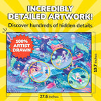 Odd Pieces Jigsaw Puzzles 1000 Pieces - Magic Mystery Story Secret Ending Puzzle - Perfect Game Night for Adults & Kids - Ocean Theme Challenging (Beyond The Kelp)