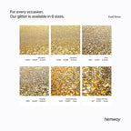 Hemway Polyurethane & Epoxy Resin Glitter 100g / 3.5oz Metallic Crystal Flake Additive for Flooring Jewelry Tumblers Glass Pigment - Chunky (1/40" 0.025" 0.6mm) - Gold Silver