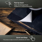Book Repair Tape - Self Adhesive Matte Book Binding Tape for Reinforcing Protecting, and Covering Mending Books Old Books - 2 Inch Wide x 50 FT Long, Black