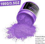 Violet Mica Powder Pigment (100g) -Cosmetic Grade Metallic Mica Powder for Epoxy Resin, Lip Gloss, Soap,Candle Making, Bath Bombs,Tumblers, Jewelry, Dyes, and DIY Crafting Projects(Violet, 3.5oz)