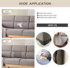 Fine Linen Fabric Patches, Self-Adhesive, 8x11 inch Extra Size, Multi Color, for Sofa and Clothes Repair (Blue Grey)