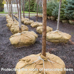 Burlap Fabric - Garden Burlap Fabric Roll Natural Jute Outdoor Fabric Burlap Weed Barrier Trees Trunk Wrap for Crafts Farmhouse Gardening Table Decor for Crafts (19.7" x 15 Feet)
