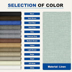 KING MOUNTAIN Linen Repair Patches, Self-Adhesive Linen Fabric Patches, 4 X 63 inch Extra Size, Multi Color, Can be Used for Linen Sofa Repair and Linen Clothes Repair (Light Green)