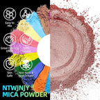 Red Mica Powder for Epoxy Resin，Natural Shimmer Mica Powder Used for Coloring car Spray Paint, Candles, soap, Eye Shadow, Lip Gloss, Nail Polish(50g/1.7oz)