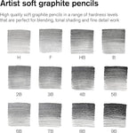 Winsor & Newton Studio Collection Artist Pencils, Graphite Pencils, Set of 12