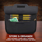 ENHANCE MTG Card Box Storage Case - Deck Holder Card Carrying Case Bag Compatible with Magic MTG Cards , Card Games, Cards Against Humanity - Pencil Loops , Pocket for Dice, & Tokens