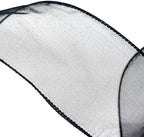CT CRAFT LLC Sheer Organza Wired Ribbon 2.5" x 50Yards Black for Wedding Chair Bow Flora Bouquet Gift Wrapping Christmas Tree Home Decor Wreath