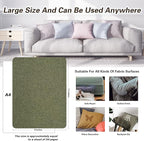 KING MOUNTAIN Fine Linen Repair Patches, Self-Adhesive Linen Fabric Patches, 8X11 inch Extra Size, Multi Color, Can be Used for Linen Sofa Repair and Linen Clothes Repair(Grass Green,8" x 11")