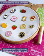 The Quilted Bear Needle Minder - Needle Minder Magnet for Keeping Sewing & Embroidery Needles, Cross Stitch Needles Safe - Stress Free Stitching Cross Stitch Supplies & Embroidery Supplies (Rose)