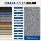 KING MOUNTAIN Linen Repair Patches, Self-Adhesive Linen Fabric Patches, 4 X 63 inch Extra Size, Multi Color, Can be Used for Linen Sofa Repair and Linen Clothes Repair (Grey)
