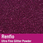 Renfio Ultra Fine Glitter Powder Metallic Resin Glitter 2.11 Oz (60g) PET Flakes Crafts Sequins 1/128" 0.008" 0.2mm Epoxy Chips Flakes for Tumblers Slime Decoration - Dark Magenta