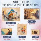Wanderings Handmade Antique Deckle Edge Blank Paper - 8.25 x 11.7 - A4 Size Package of 50 - Recycled Watercolor Mixed Media Loose Leaf Paper for Writers Invitations Crafts - Thick 150 GSM