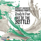 POURING MASTERS Seaglass Green Acrylic Ready to Pour Pouring Paint - Premium 32-Ounce Pre-Mixed Water-Based - for Canvas, Wood, Paper, Crafts, Tile, Rocks and More