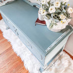 Dixie Belle Paint Company Chalk Finish Furniture Paint - Vintage Duck Egg (32oz) - Matte Light Blue Chic Chalk Mineral DIY Furniture Paint