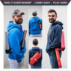 Quiver Time Black XL Orion Playmat Tube - TCG MtG Playmat Tube Case with Waterproof Zipper, Hidden Dice Pocket, Adjustable Removable Shoulder Strap, See-Through Window, Fits 14" and 15" playmats