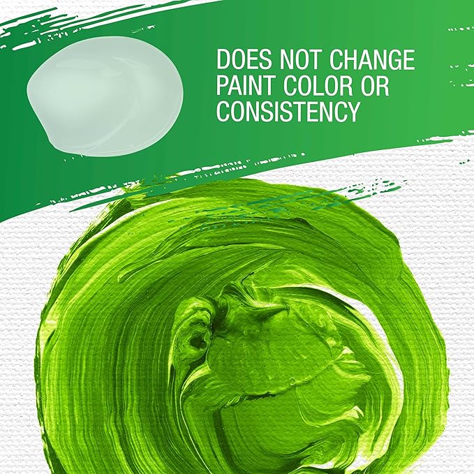 U.S. Art Supply Acrylic Paint Retarder Medium, 200ml Tube (6.7 Ounces) - Acrylic Retarder Provides Longer Painting Time